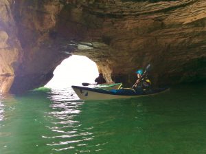 the gales storm gathering sea cave paddling